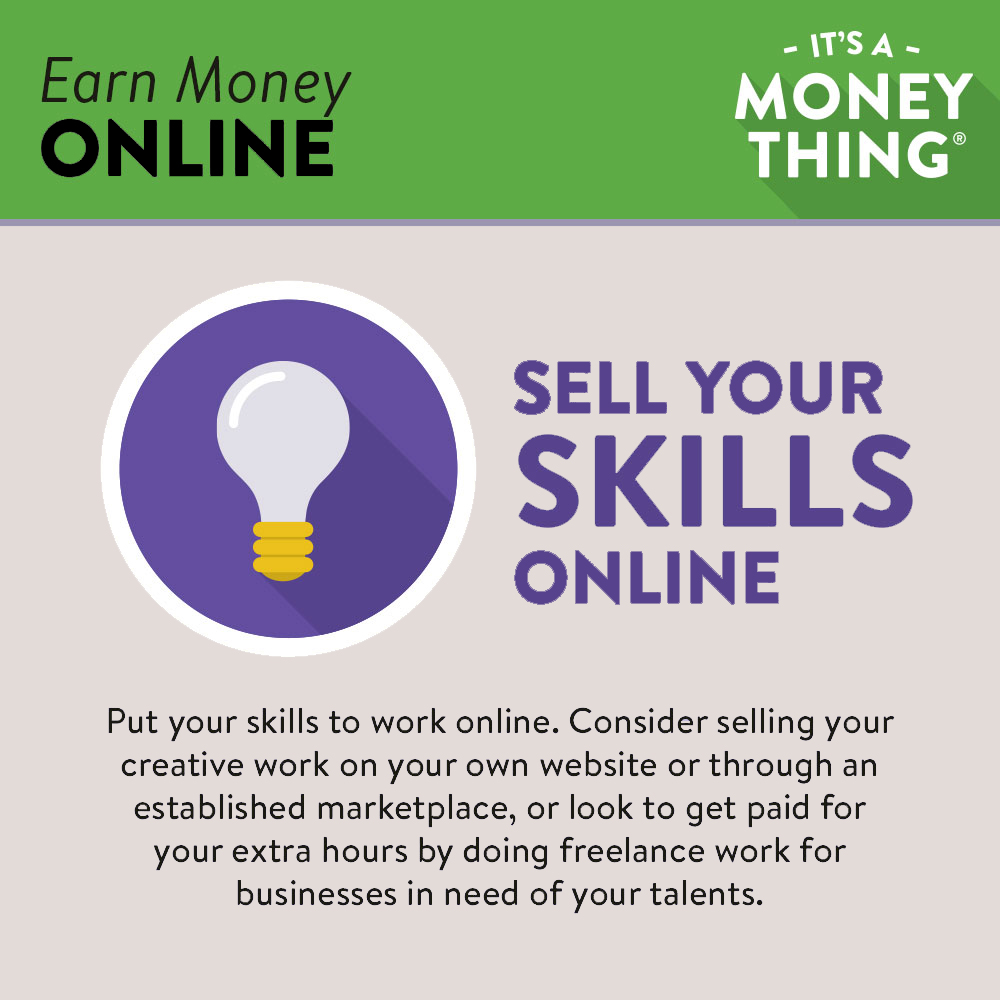 Earn Money Online: Get paid for your extra hours by doing freelance work for businesses in need of your talents. 