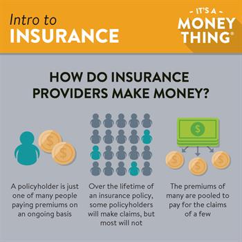 Intro to Insurance 3 Intro to Insurance: Insurance companies pool the risk of the many to pay for the claims of a few.