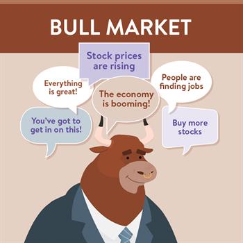 Stock Market Trends 2 Stock Market Trends: In a Bull Market, stock prices are rising and the economy is booming.