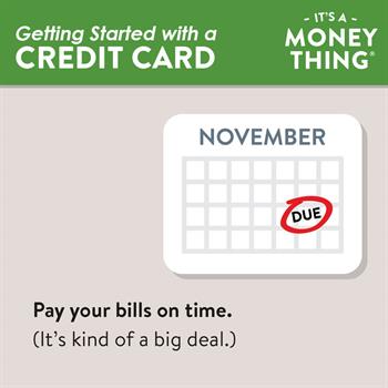 Credit Card Tip: Mark your calendar to ensure you pay bills on time