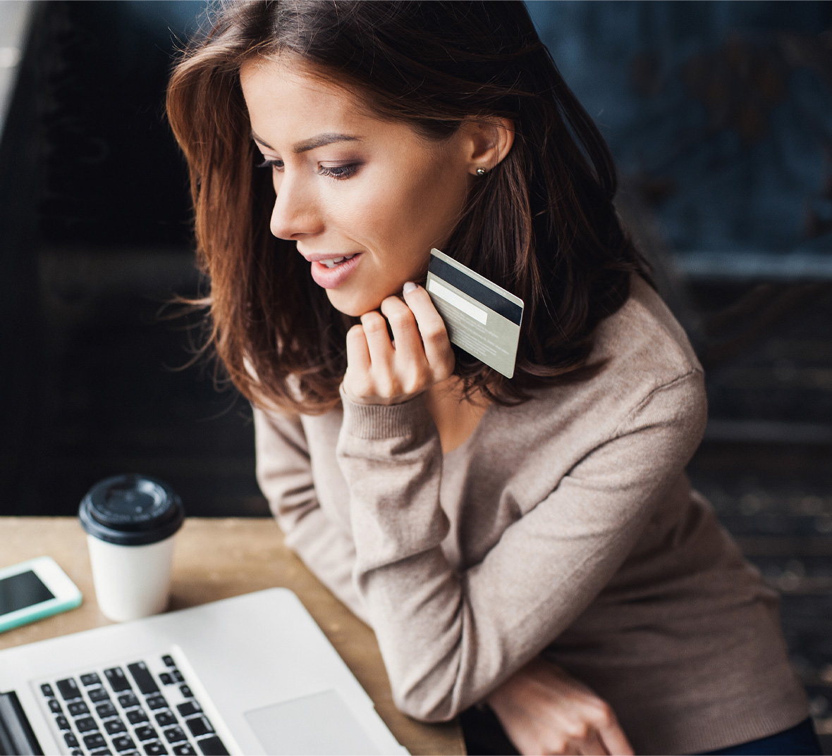Woman with Credit Card Woman with Credit Card