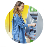 Access a network of 80,000 ATMs